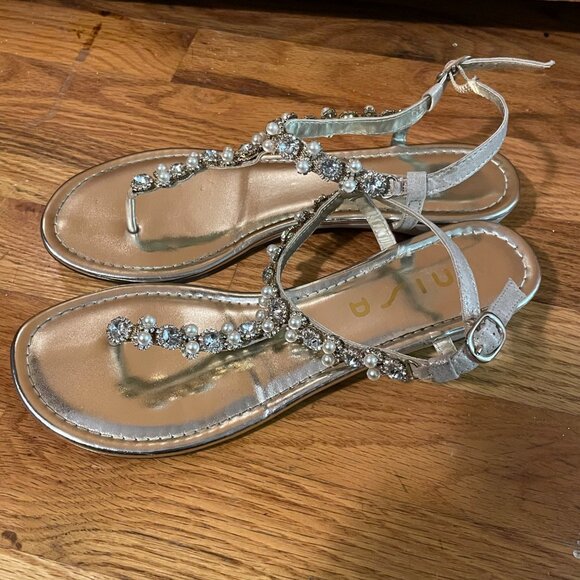Fancy Gold Sandals - Picture 2 of 3